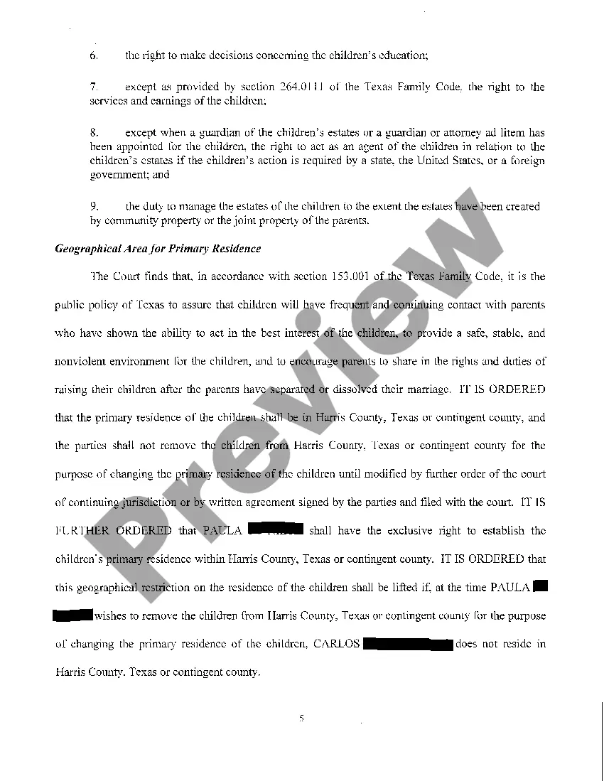 Preview A05 Final Decree of Divorce