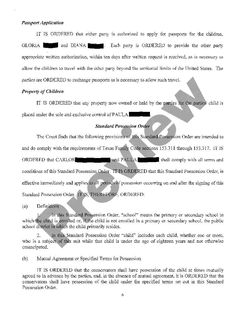 Preview A05 Final Decree of Divorce