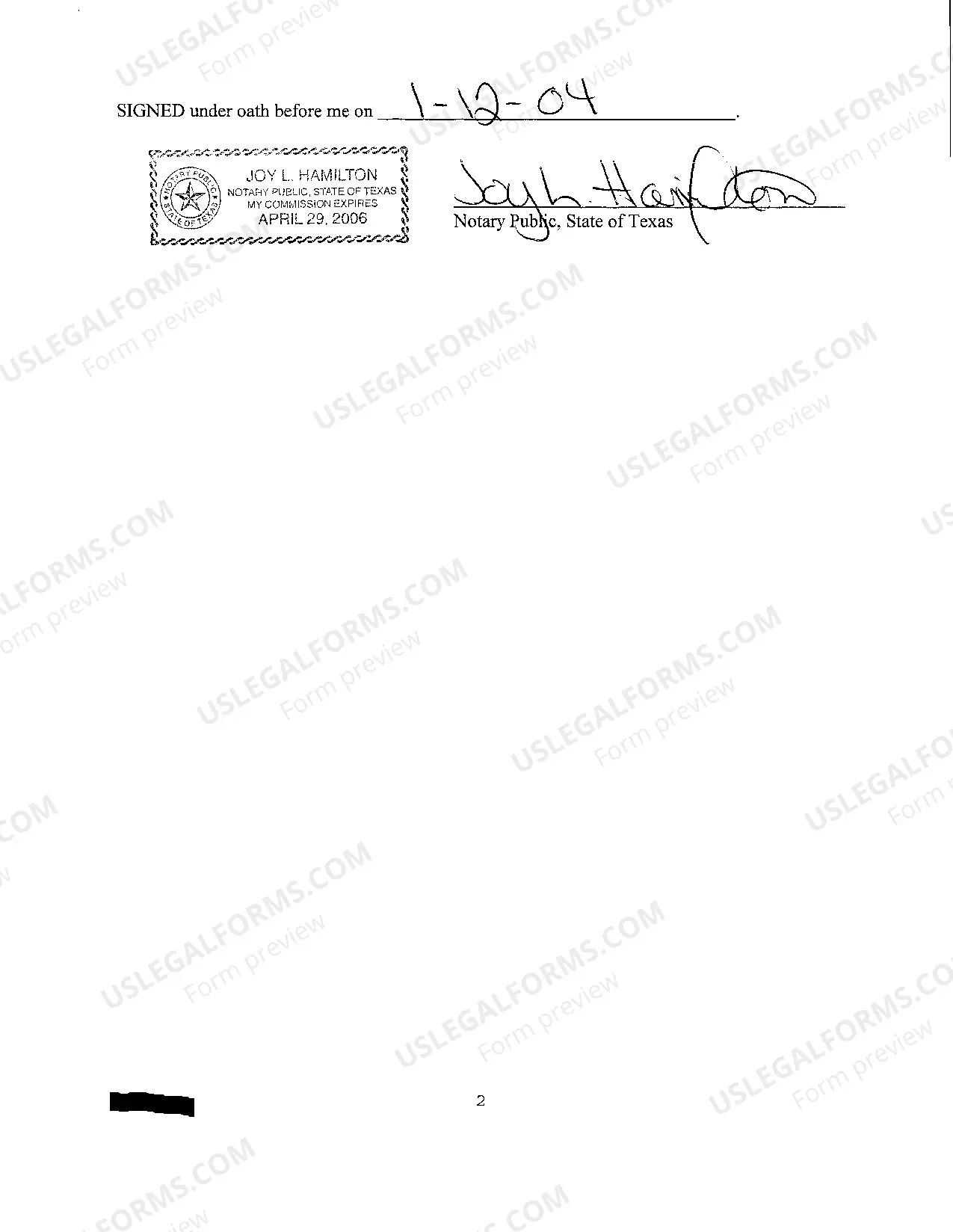 Preview A02 Affidavit For UCCJEA Information