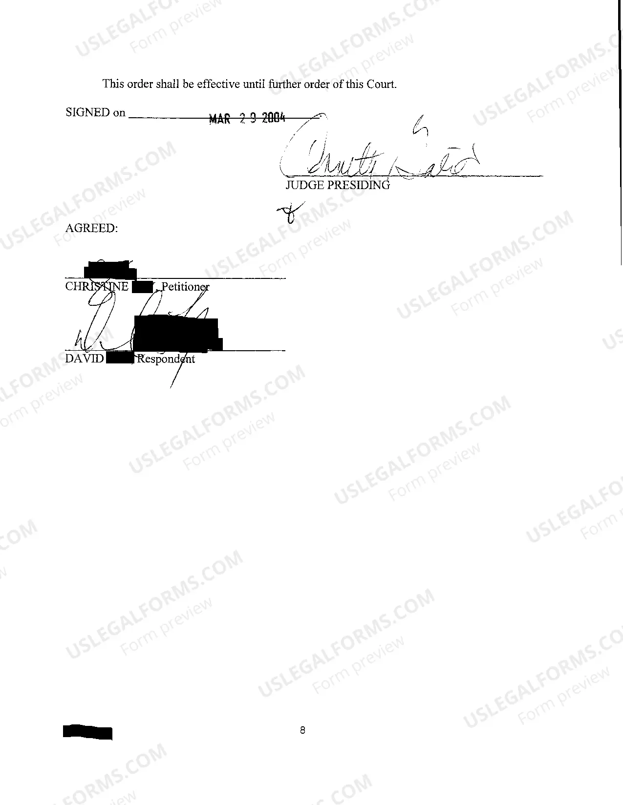 Preview A04 Medical Child Support Order