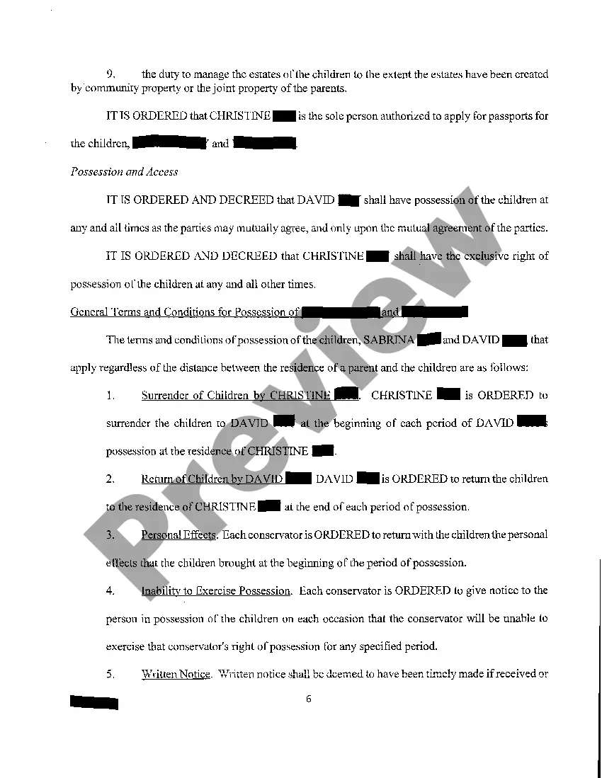 Preview A05 Agreed Final Decree of Divorce