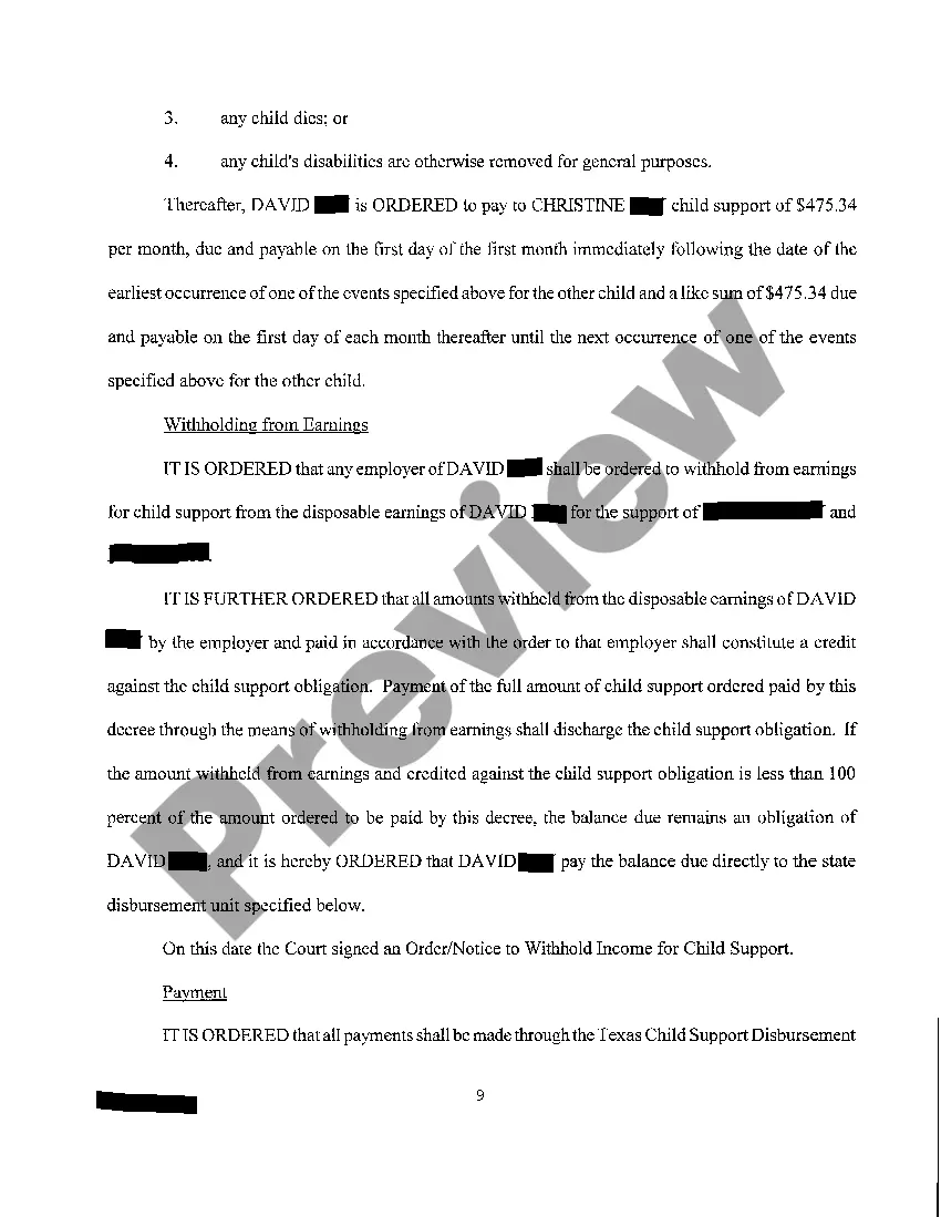 Preview A05 Agreed Final Decree of Divorce