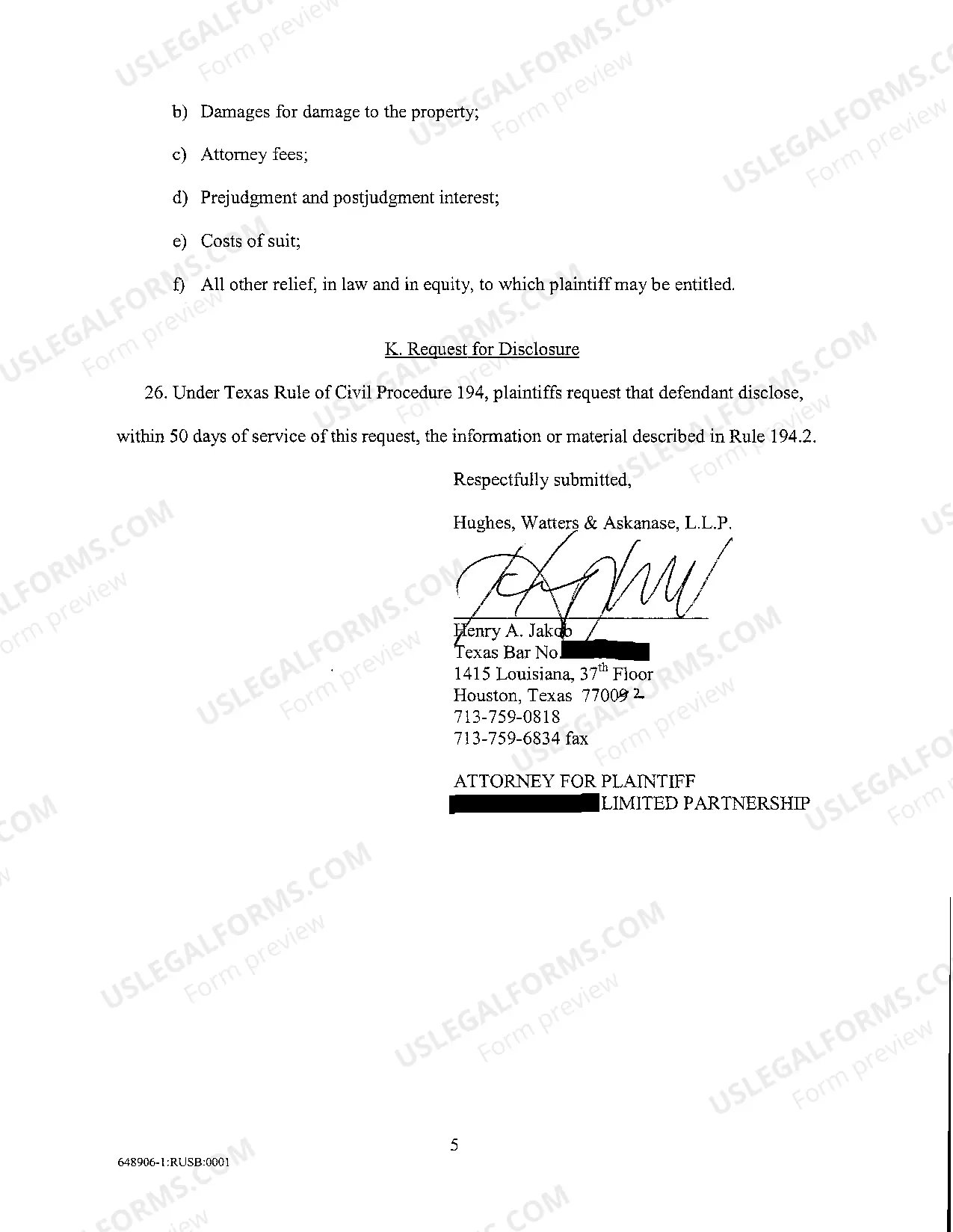 Preview Civil Information Sheet