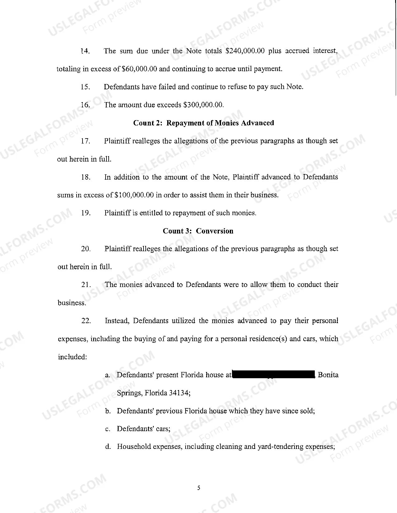 Preview A01 Plaintiffs Original Petition for Breach of Promissory Note