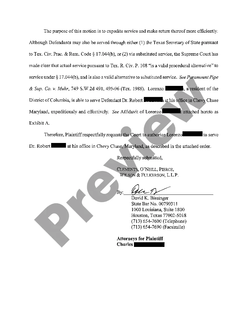 Get A04 Supplemental Motion For Private Process Service Preview A04 Supplemental Motion For Private Process Service