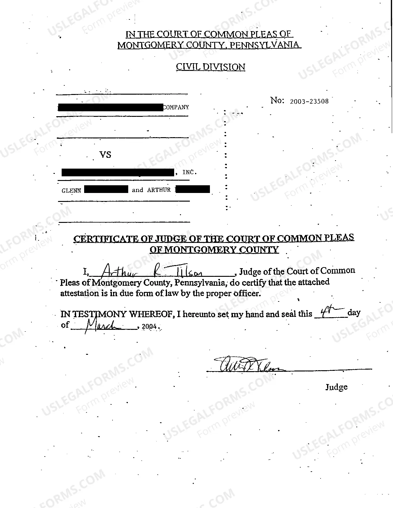 Preview A01 Praecipe To Enter Default Judgment