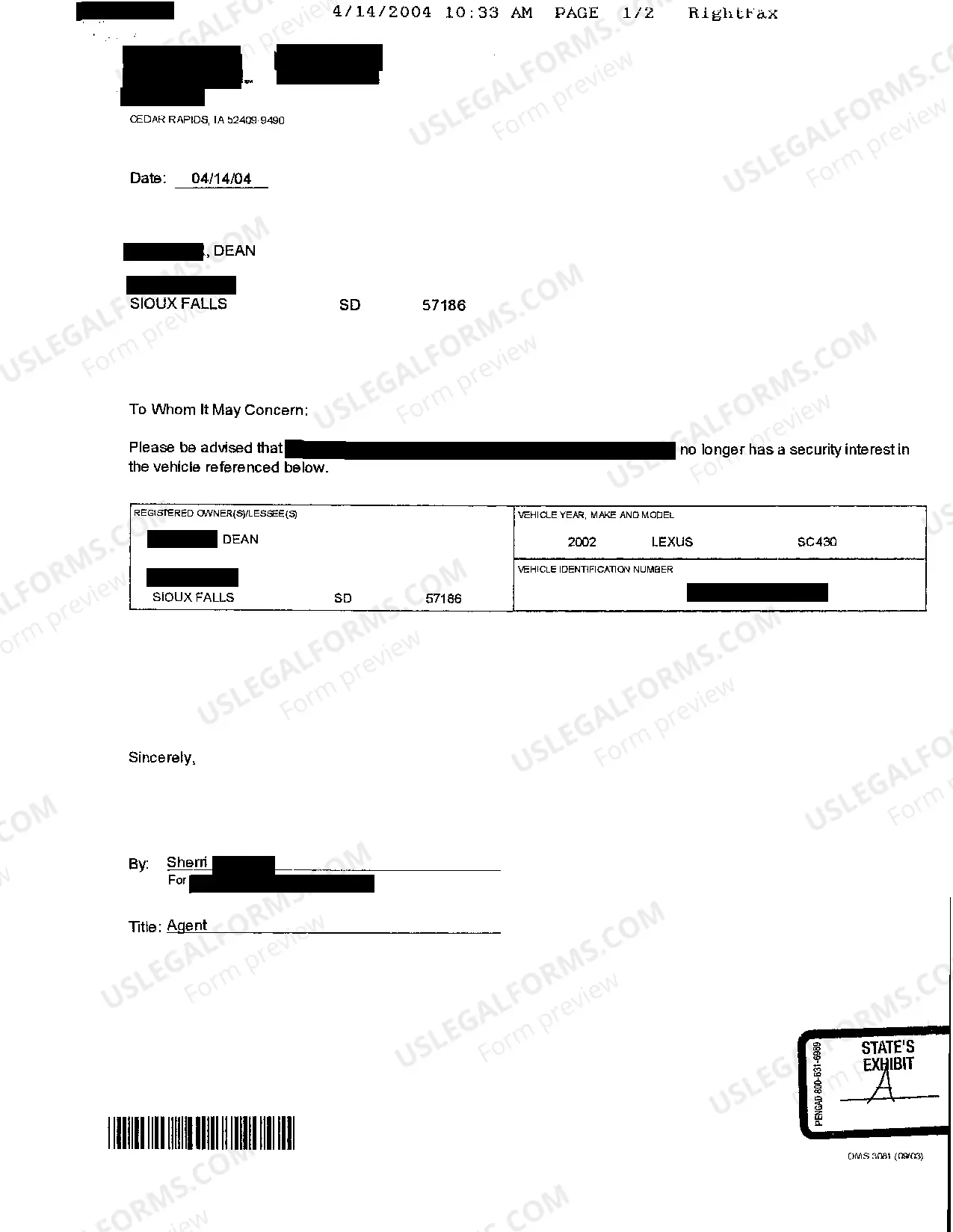 Preview A04 Non-Military Affidavit