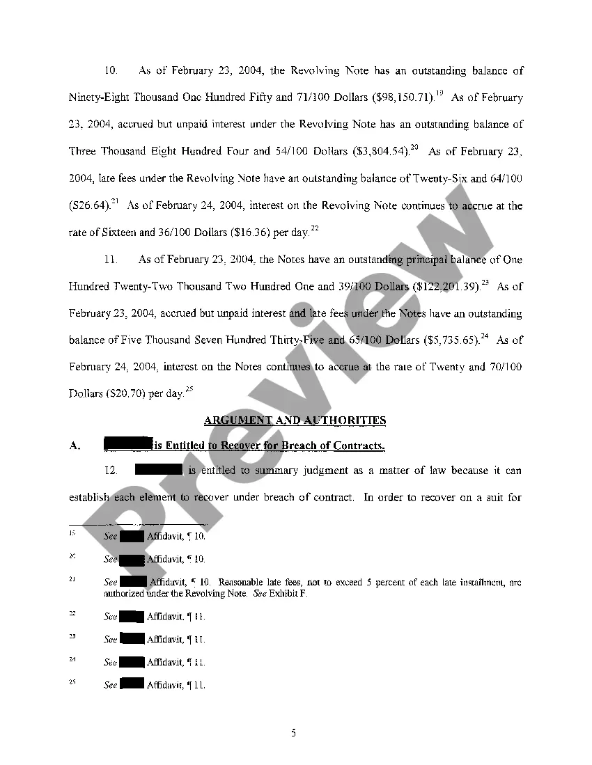 Preview A06 Plaintiffs Motion For Final Summary Judgment
