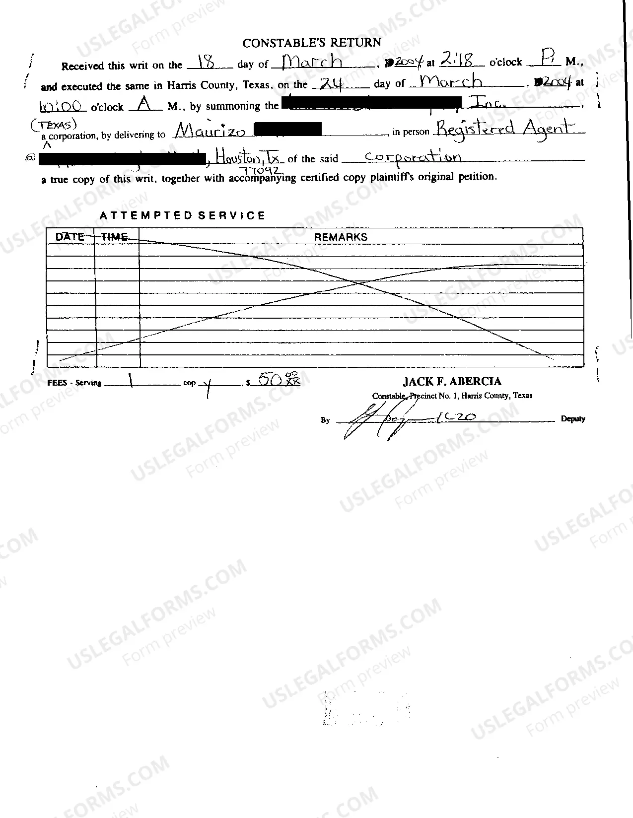 Preview A02 Citation Corporate Summons
