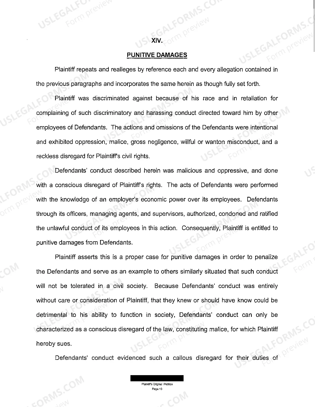 Preview A01 Plaintiff's Original Petition for Negligent Hiring and Assault