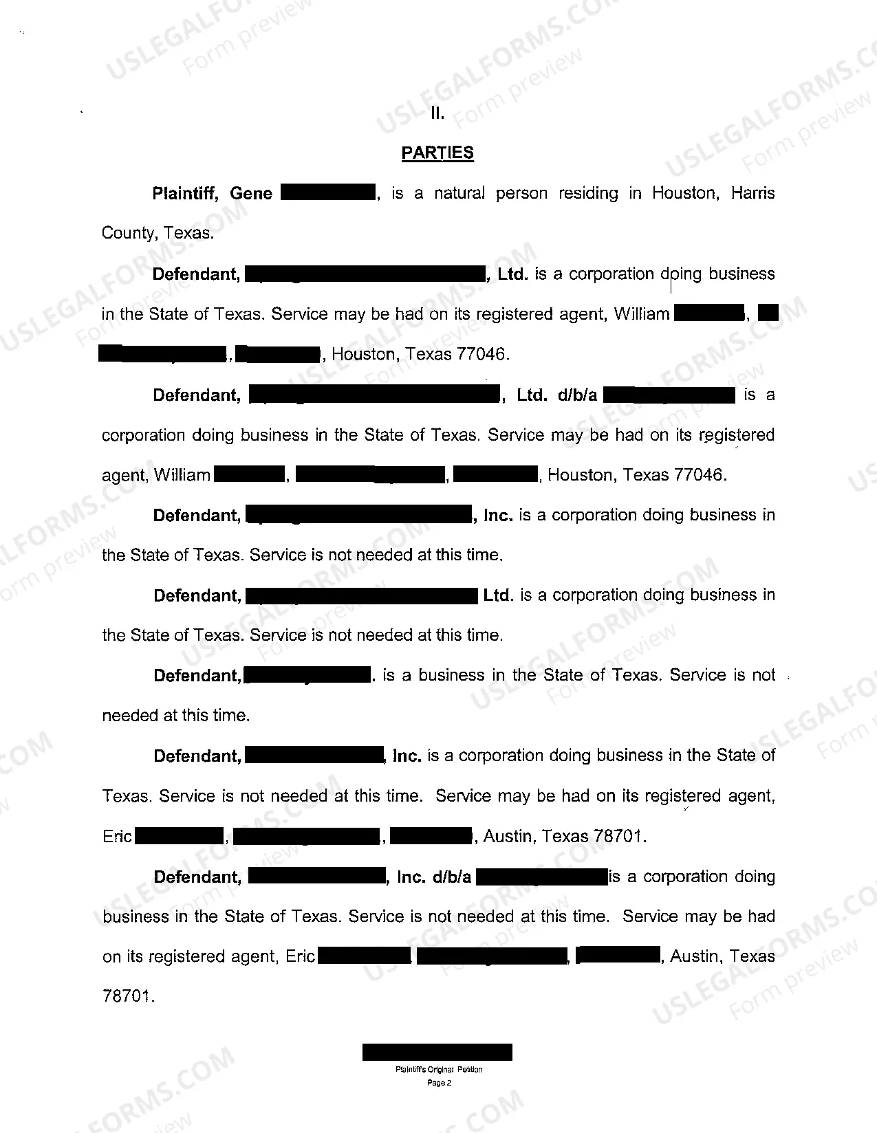 Preview A01 Plaintiff's Original Petition for Negligent Hiring and Assault