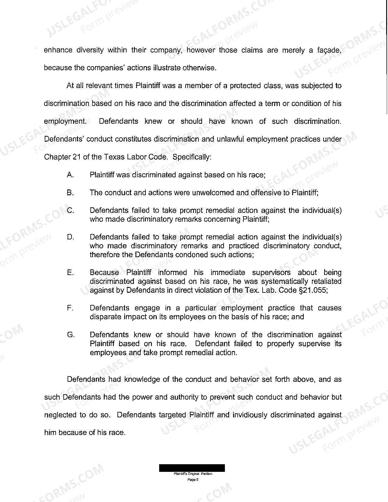 Preview A01 Plaintiff's Original Petition for Negligent Hiring and Assault