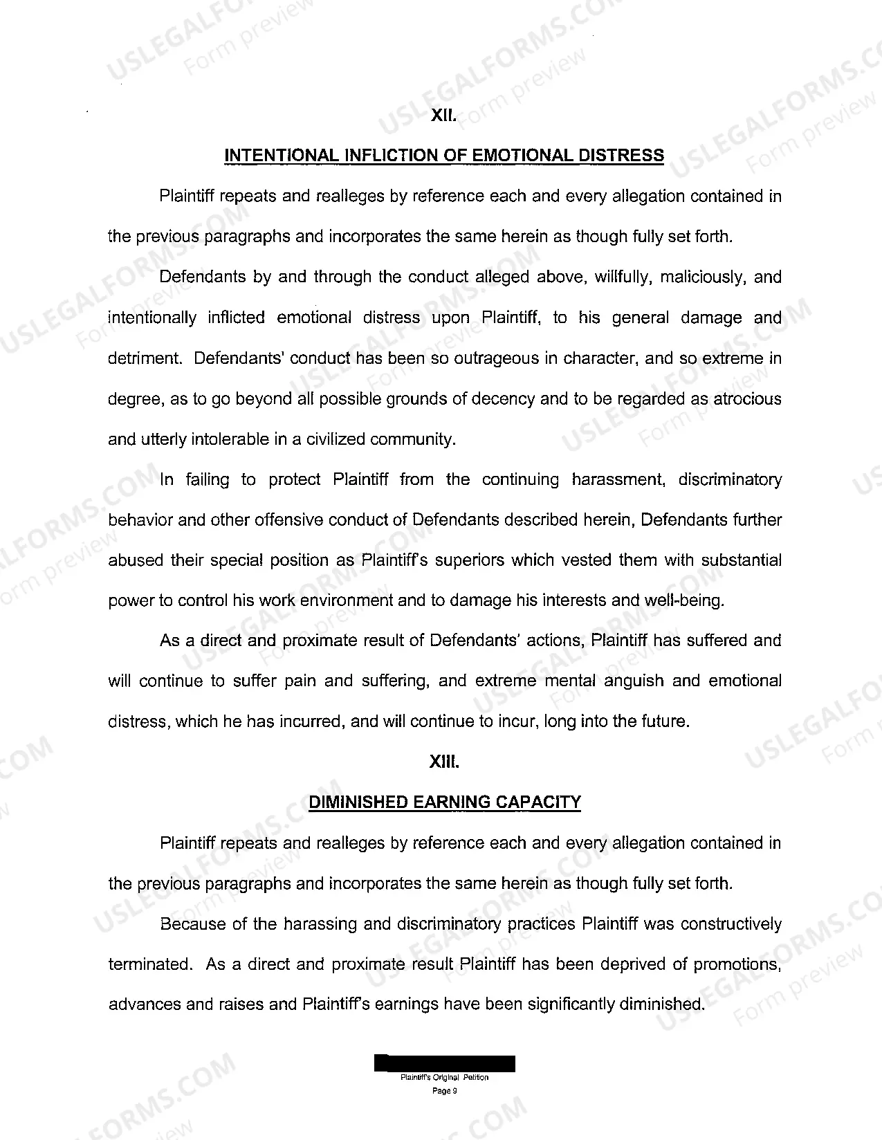 Preview A01 Plaintiff's Original Petition for Negligent Hiring and Assault