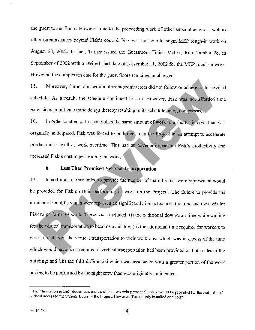 Preview A01 Original Petition for Breach of Bid Contract