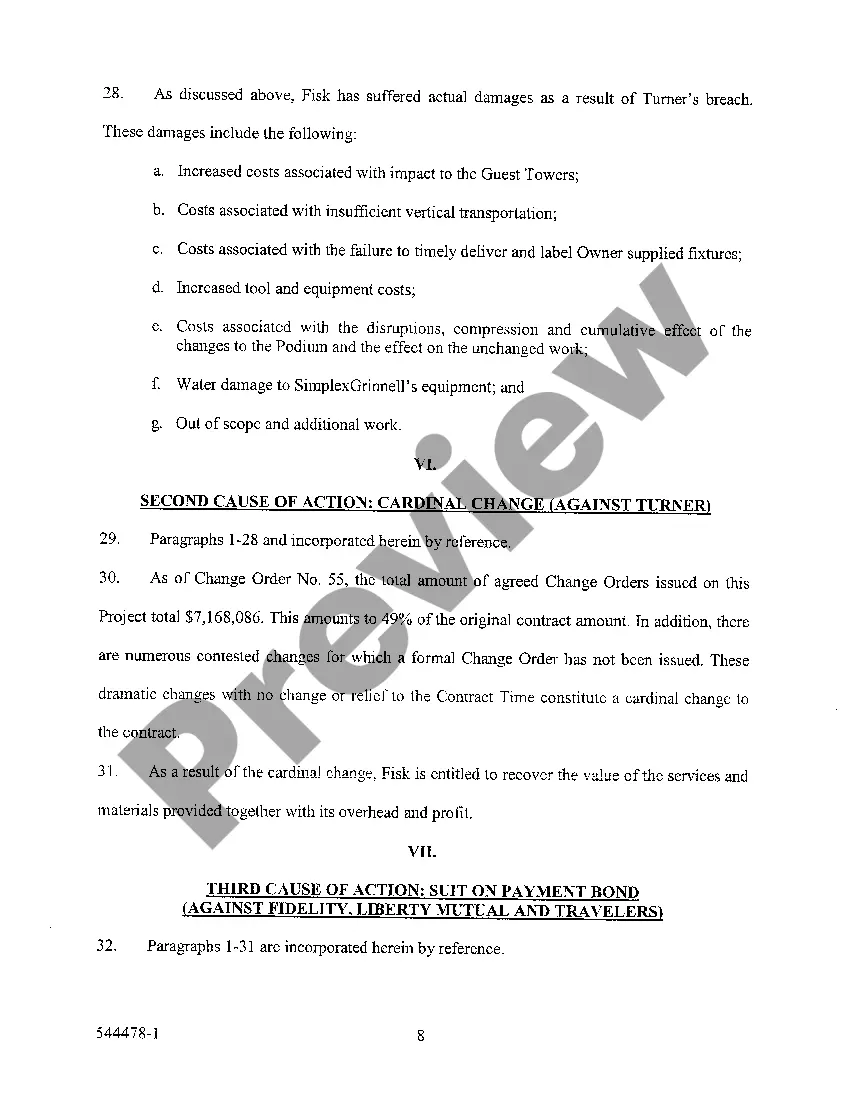 Preview A01 Original Petition for Breach of Bid Contract