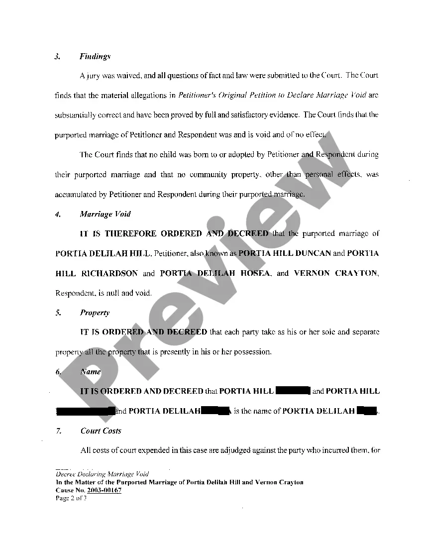 Get A04 Decree Declaring Marriage Void Preview A04 Decree Declaring Marriage Void