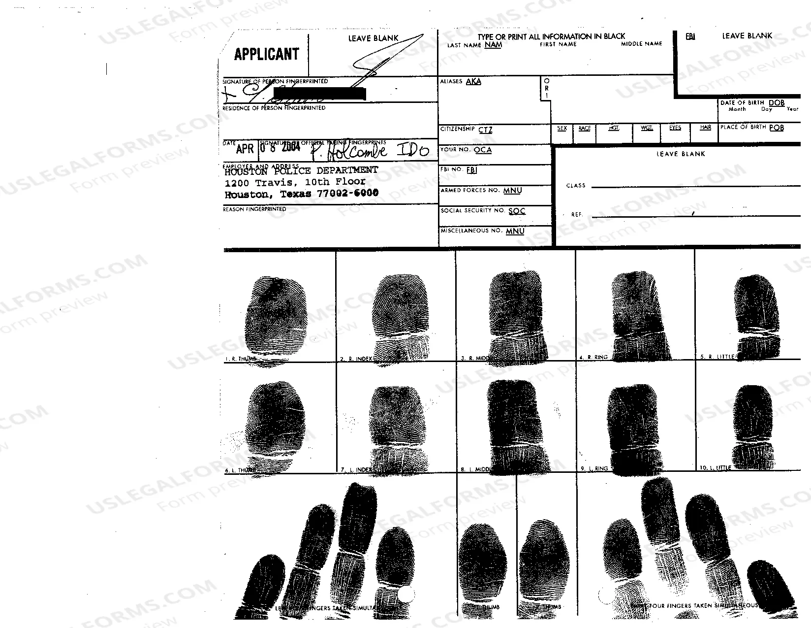 Preview A01 Original Petition for Change of Name of Adult