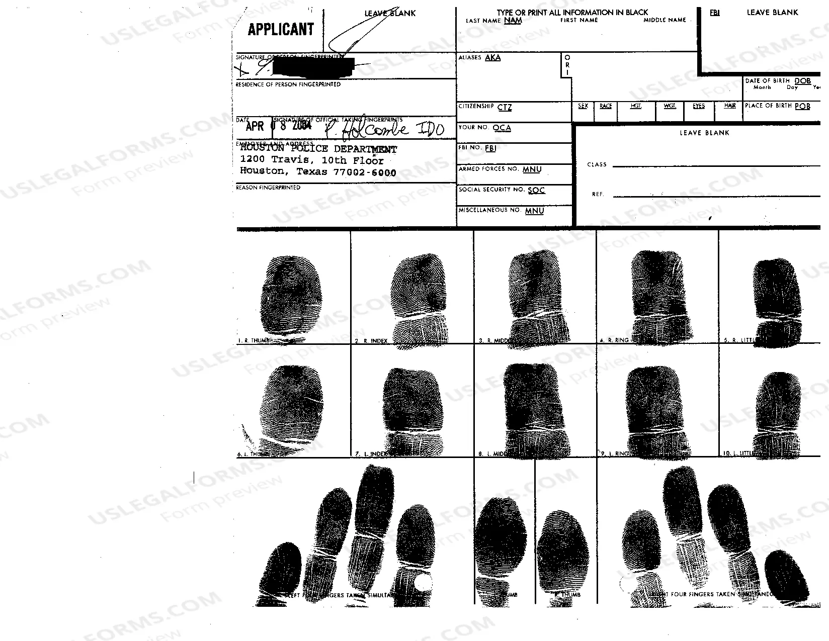 Preview A01 Original Petition for Change of Name of Adult