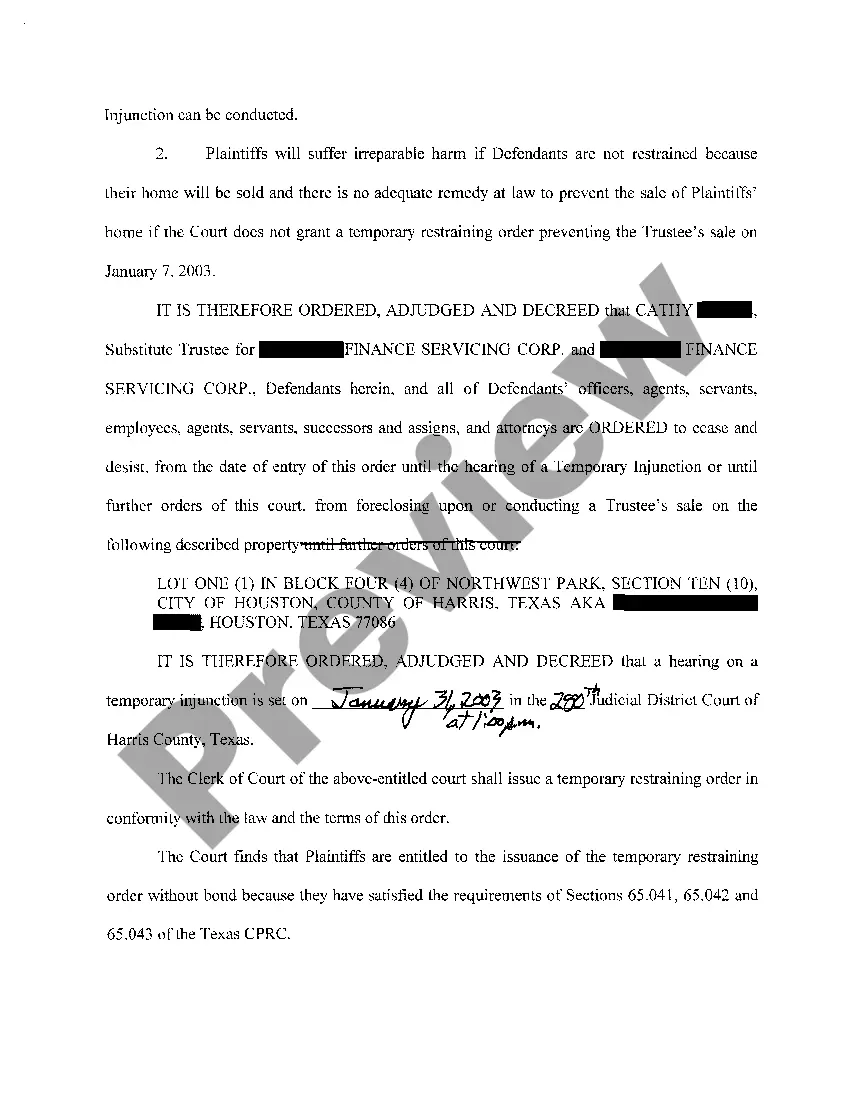 Get A03 Temporary Restraining Order Preview A03 Temporary Restraining Order