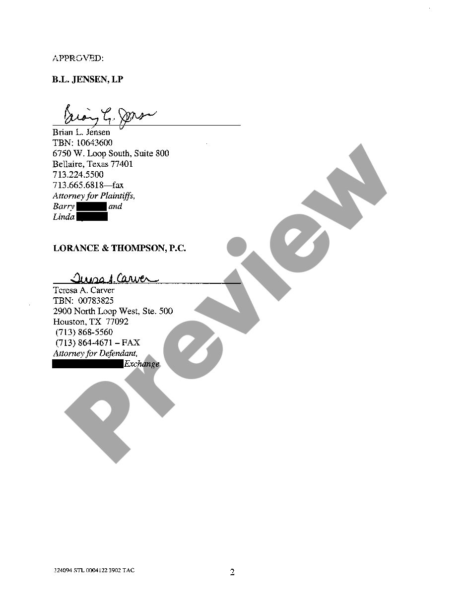 McKinney Texas Agreed Final Judgment | US Legal Forms