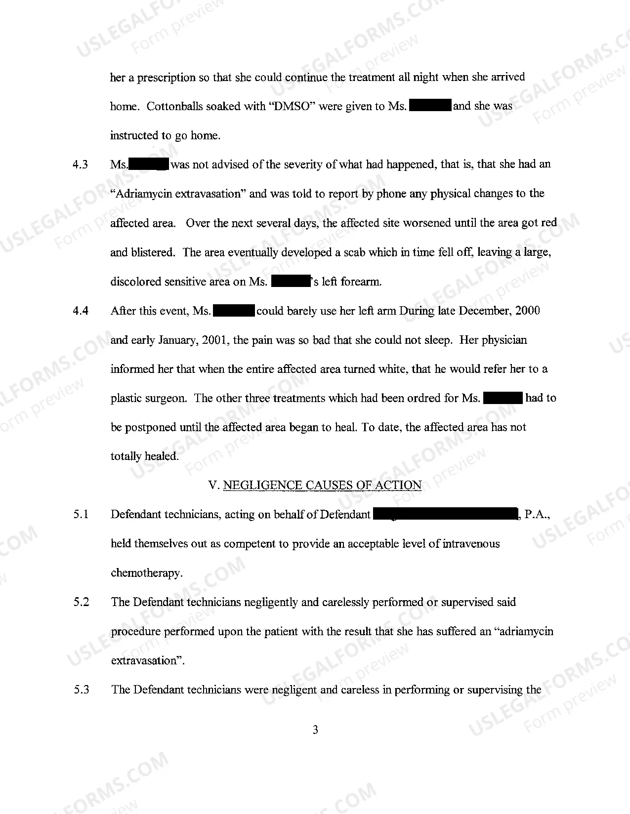 Preview A01 Plaintiff's Original Petition for Medical Malpractice