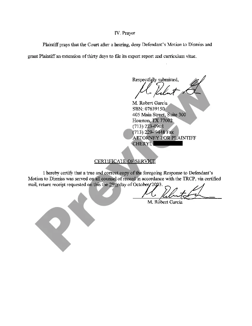 Preview A04 Plaintiff's Response to Defendant's Motion