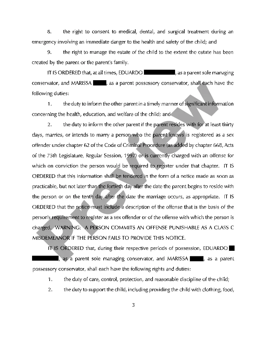 Preview A07 Order Affecting the Parent / Child Relations