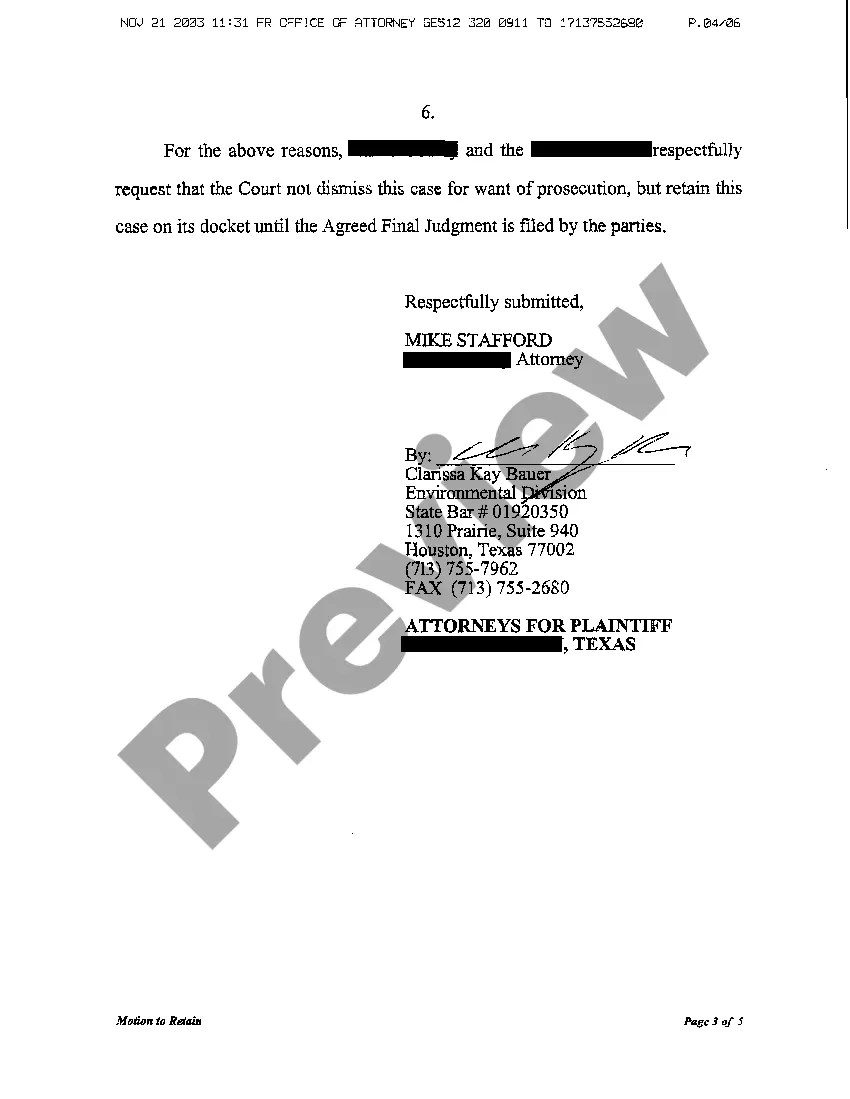 Get A04 Motion to Retain on Docket Preview A04 Motion to Retain on Docket