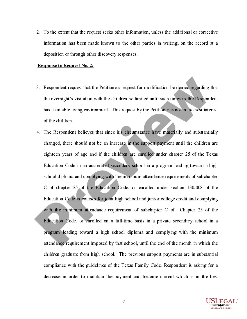 Preview Plaintiff's Response to Request for Production and Inspection
