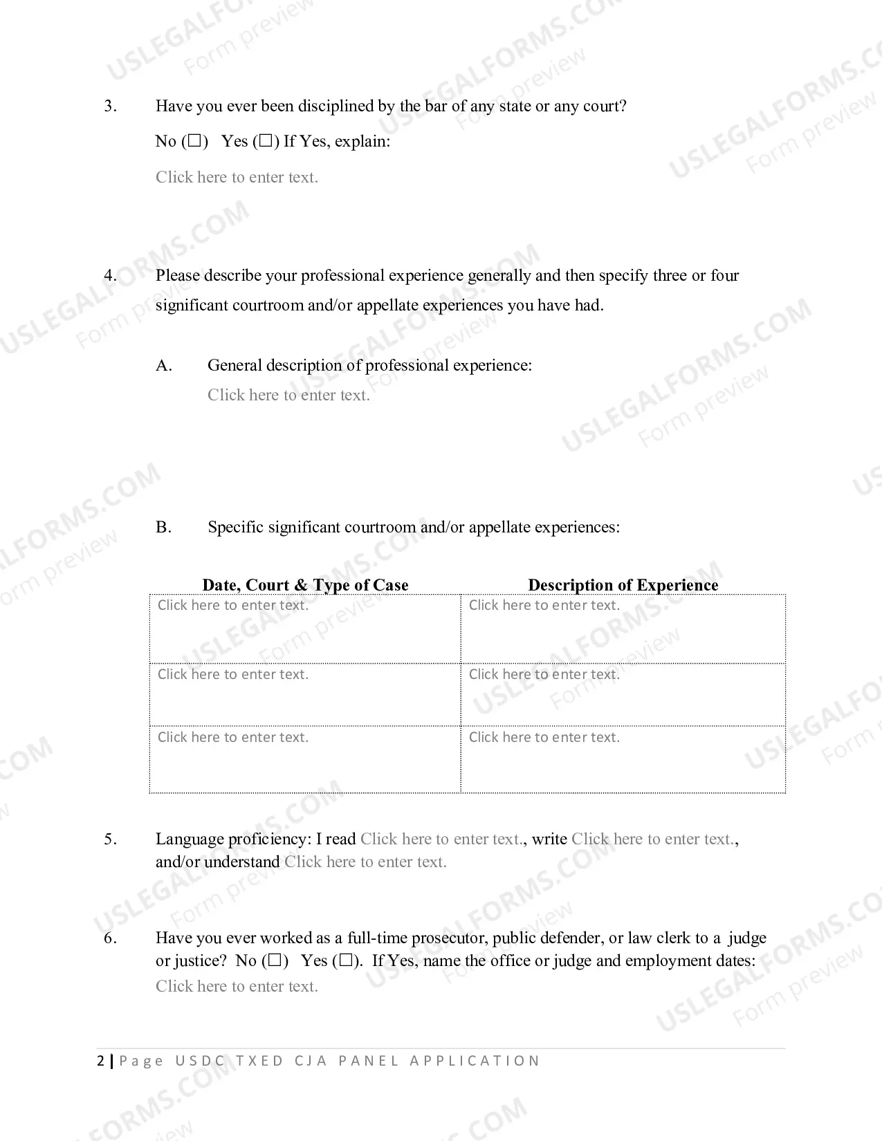 Preview CJA Panel Application
