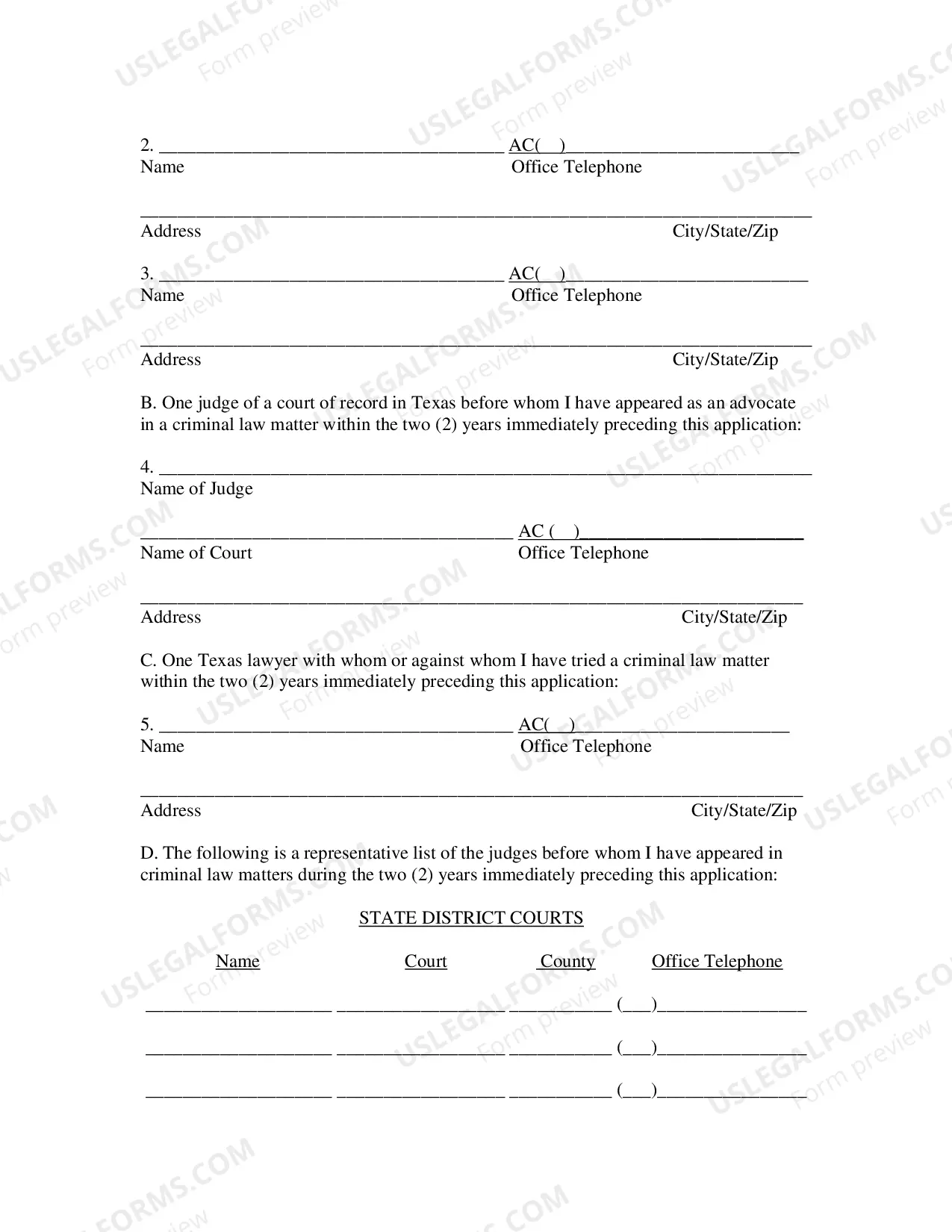 Preview Application For Appointment As Counsel