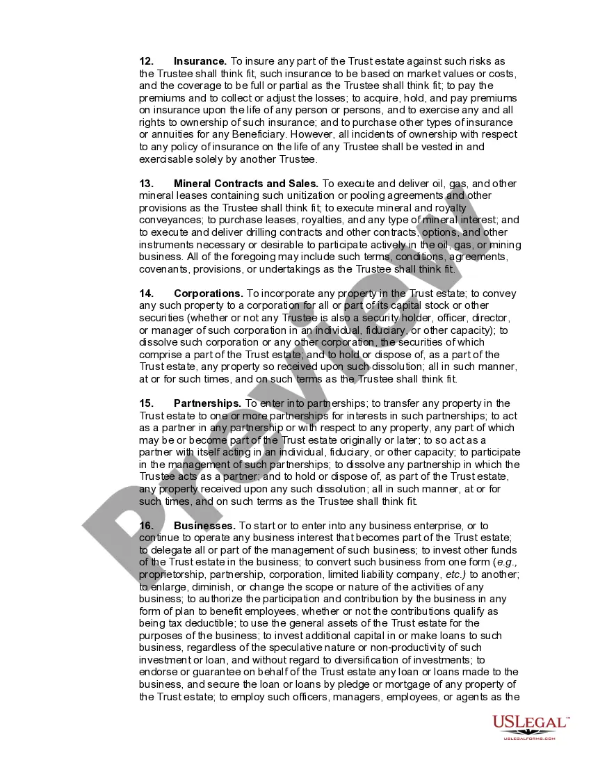 Preview Married Person's Will for the State of Texas with Children With a Credit Shelter Trust for Spouse and a Trust for Children - Marital Trust