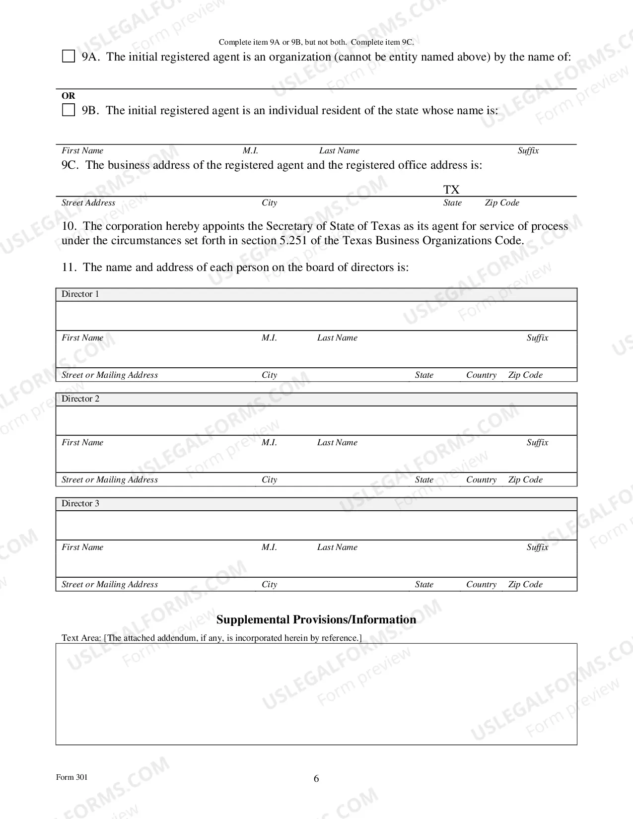 Preview Application For Registration of A Foreign For-Profit Corporation