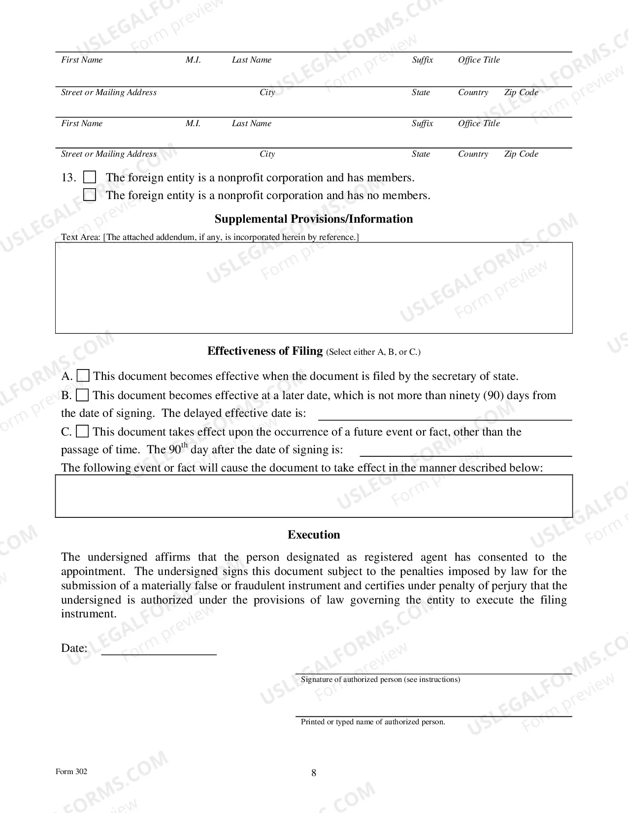 Preview Application For Registration For A Nonprofit Corporation Or Cooperative Association