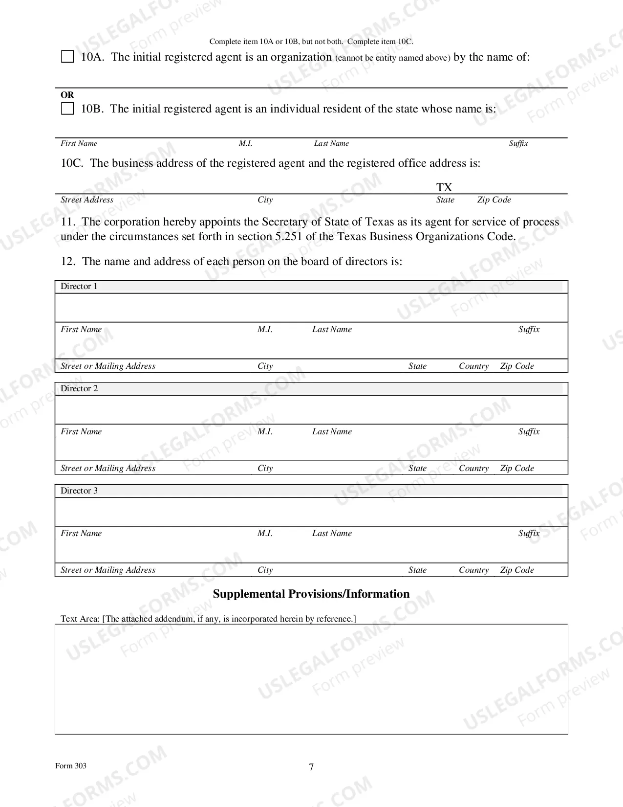 Preview Application For Registration of A Foreign Professional Corporation