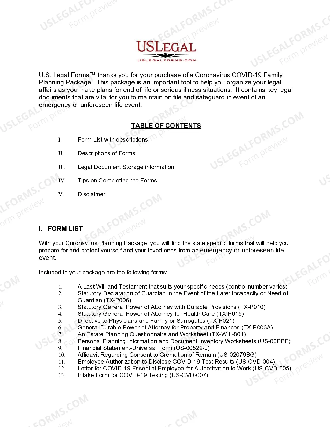 Preview Texas Coronavirus COVID-19 Family Planning Package