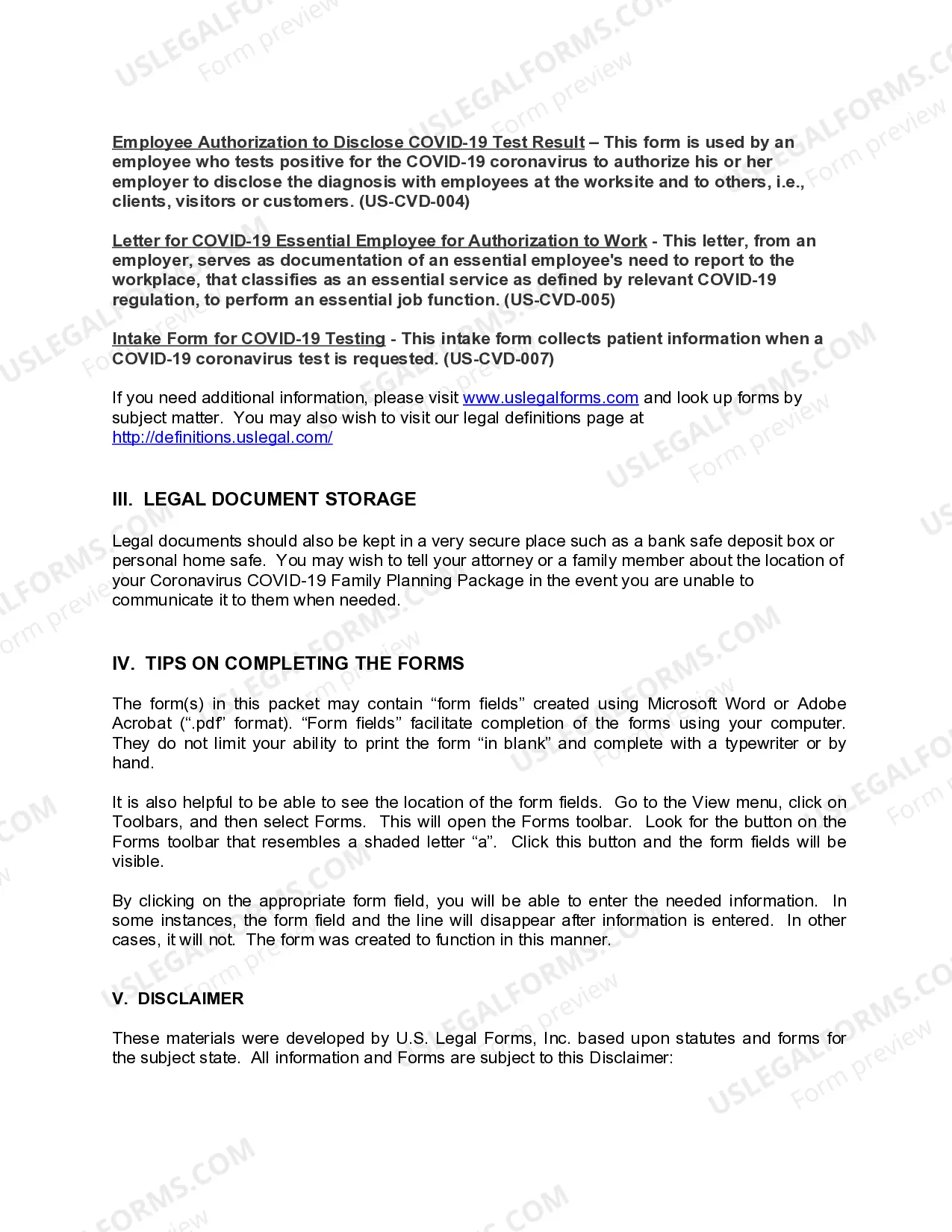 Preview Texas Coronavirus COVID-19 Family Planning Package