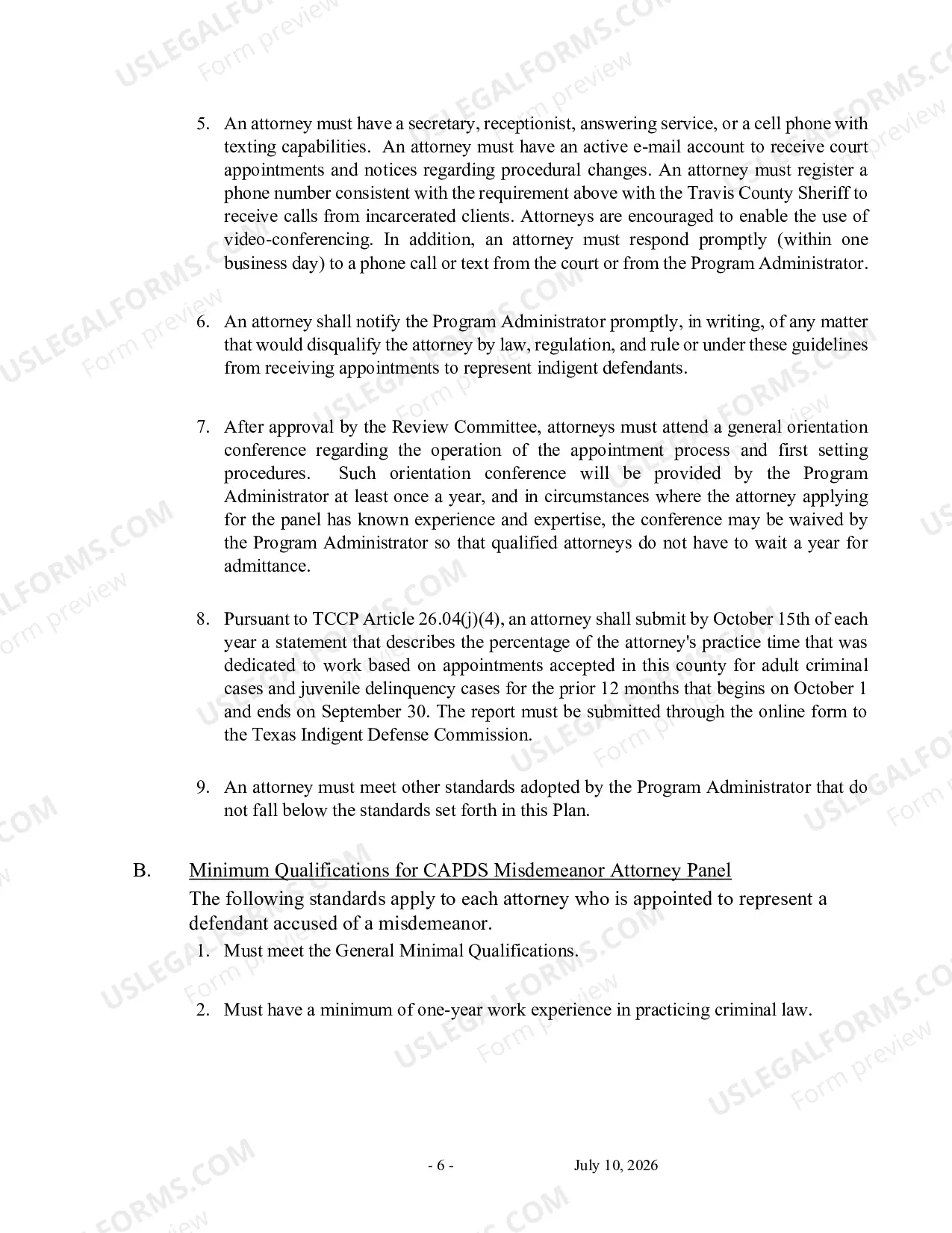 Preview Fair Defense Act Program(Updated October 2016)