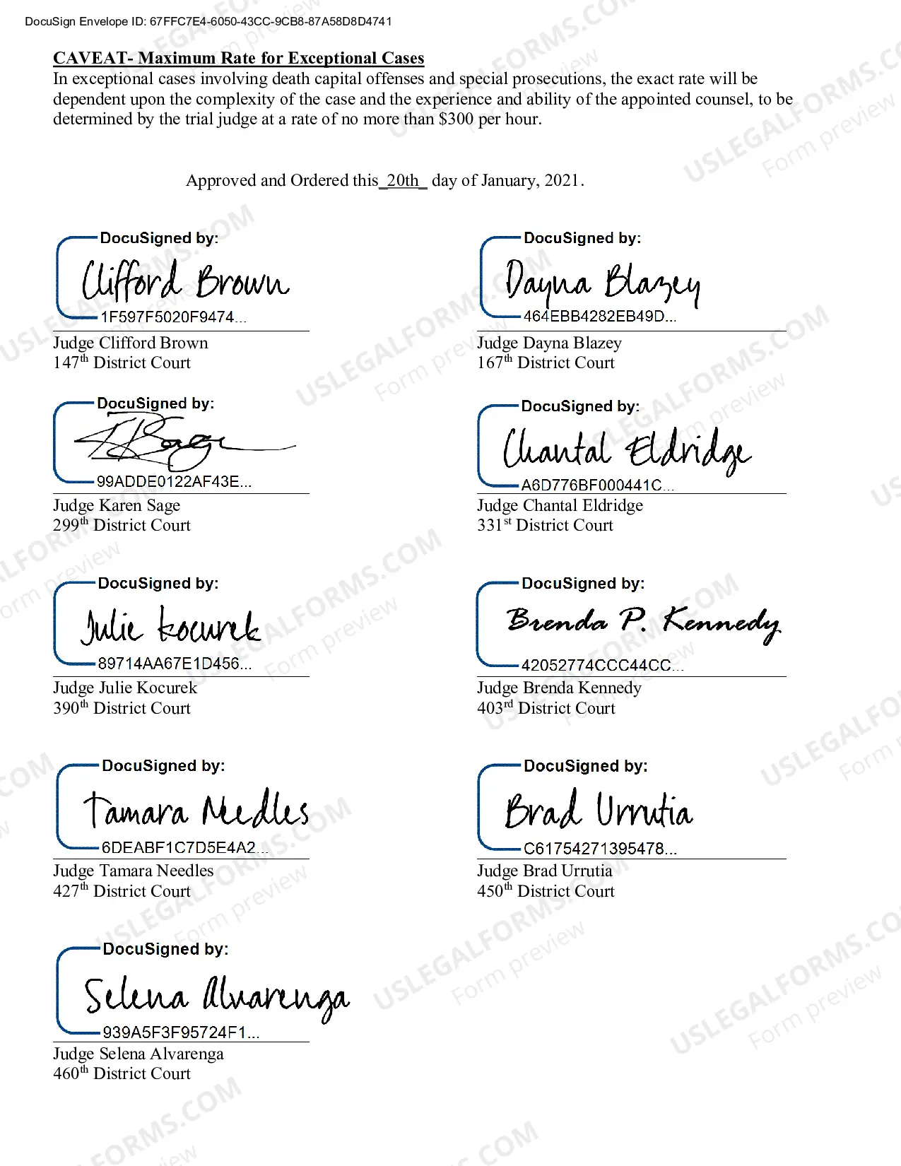 Preview Attorney Fee Schedule for District Courts