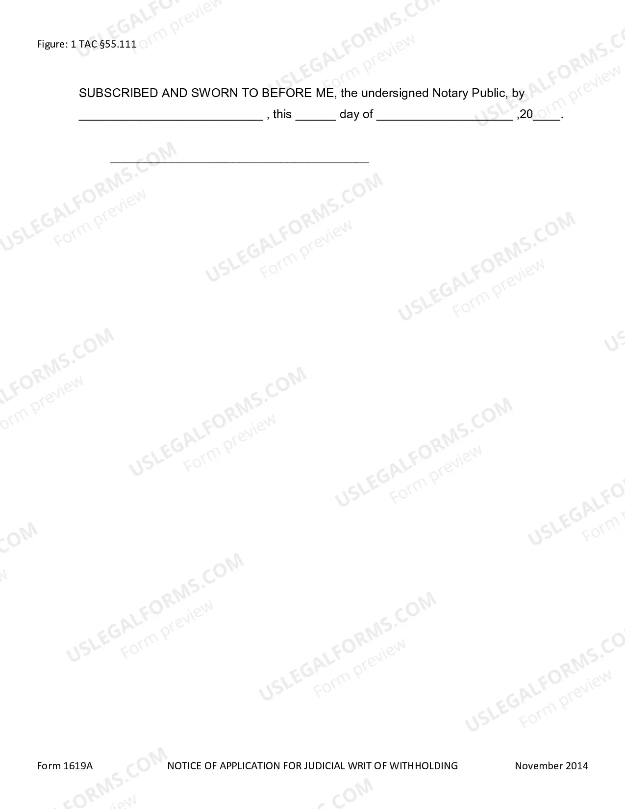 Preview Notice of Application for Judicial Writ of Withholding