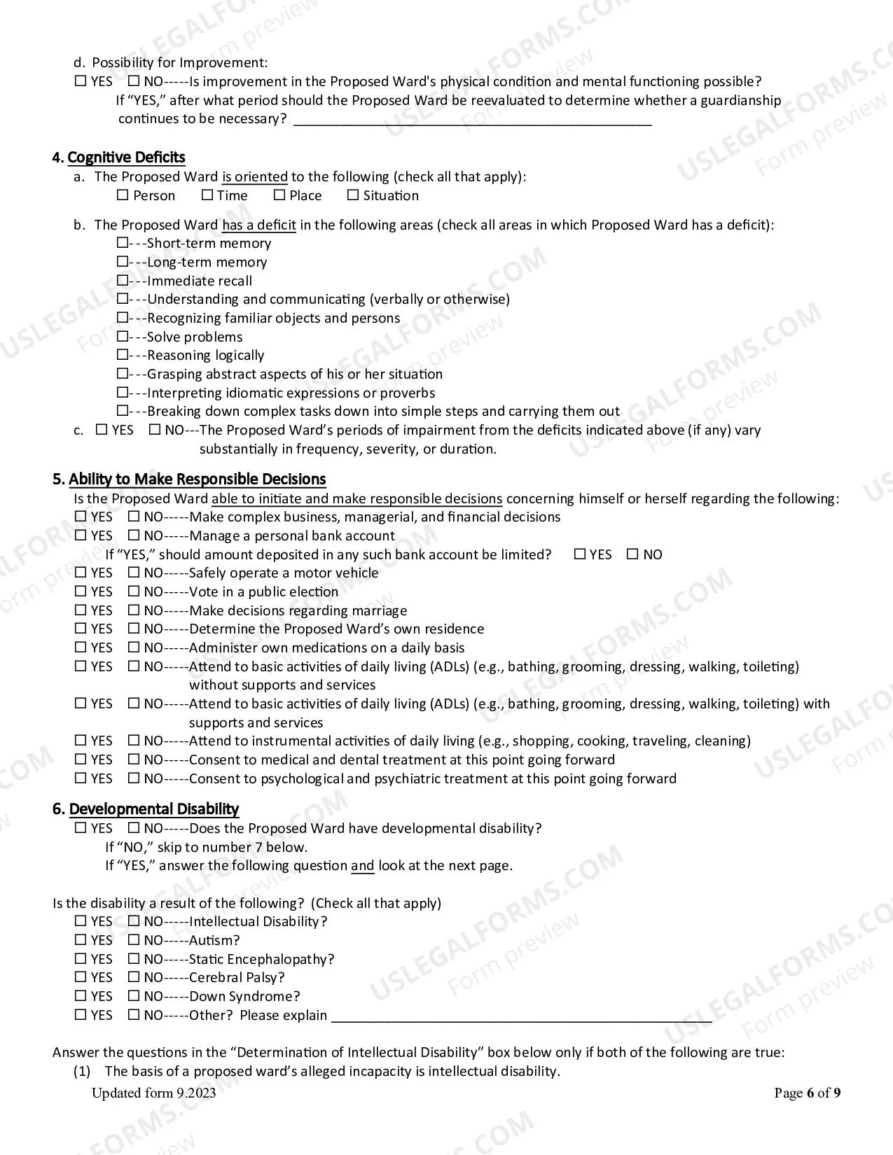 Preview Information Letter (Estates Code 1102.003) (Word)
