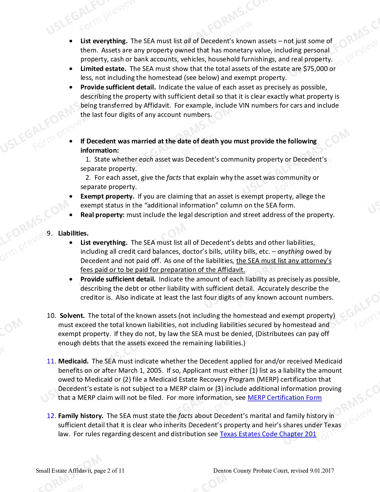 Preview Complete Small Estate Affidavit
