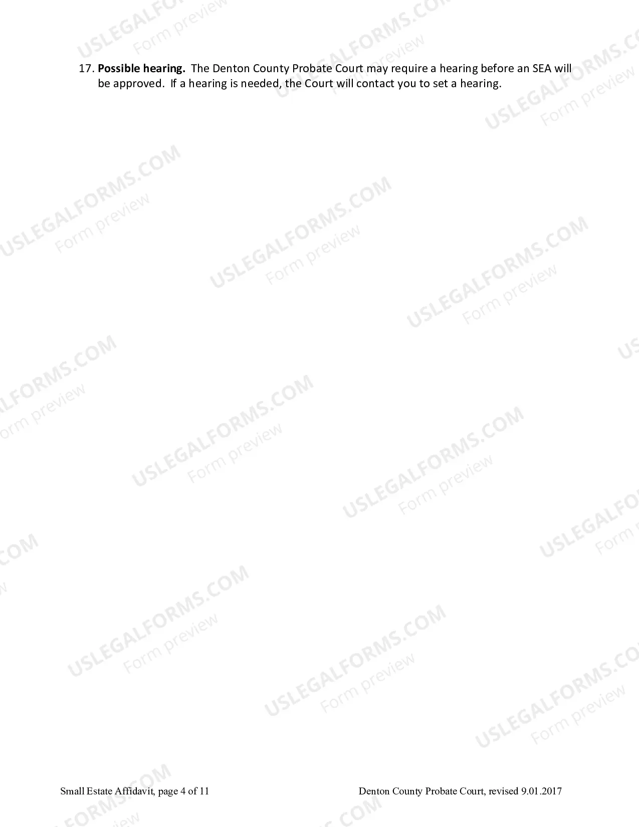 Preview Complete Small Estate Affidavit