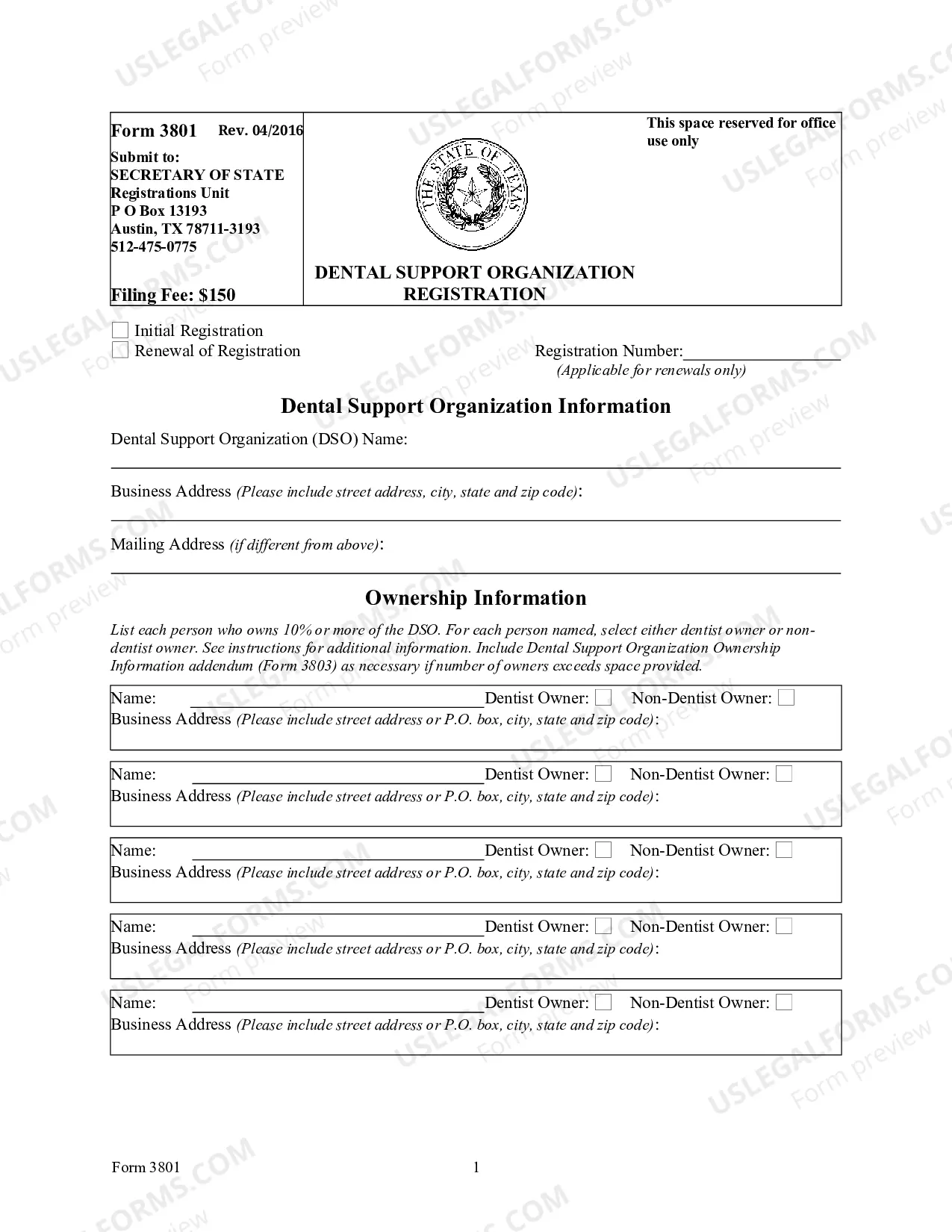 Preview Dental Support Organization Information