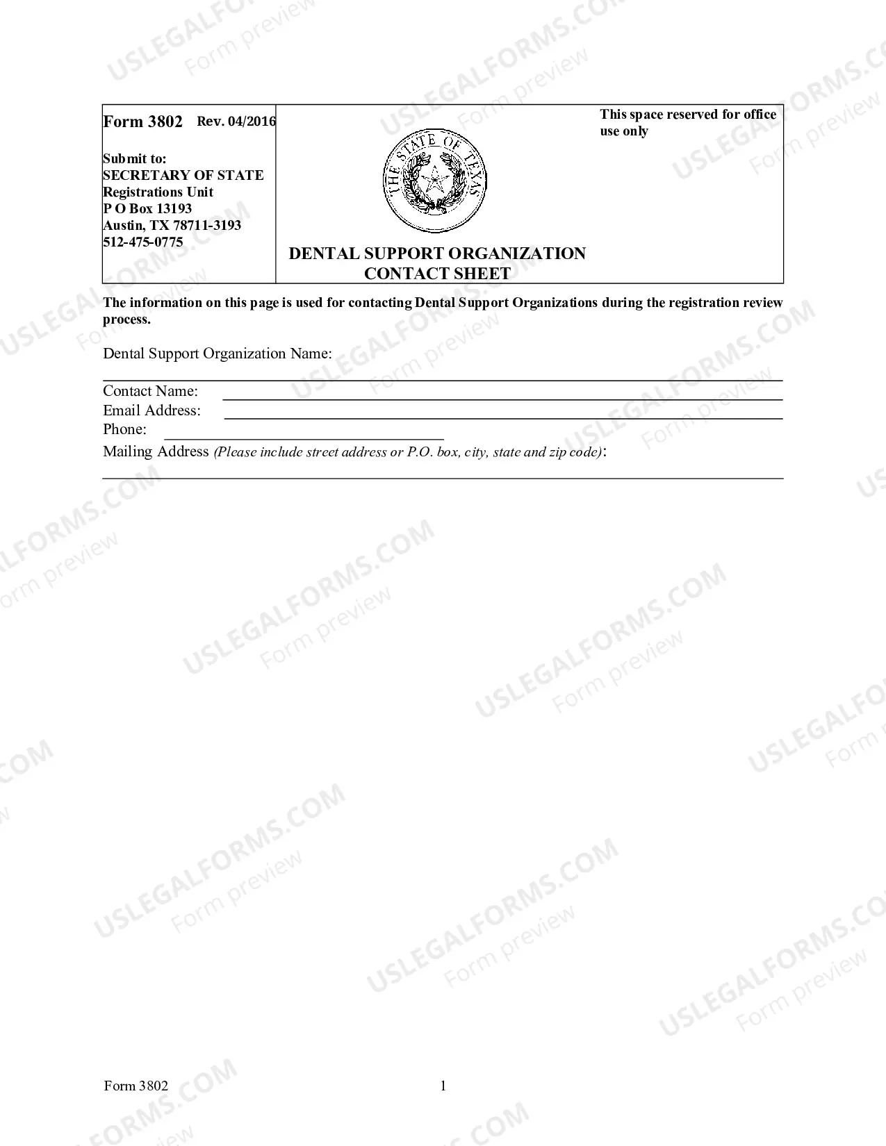 Preview Dental Support Organization Information