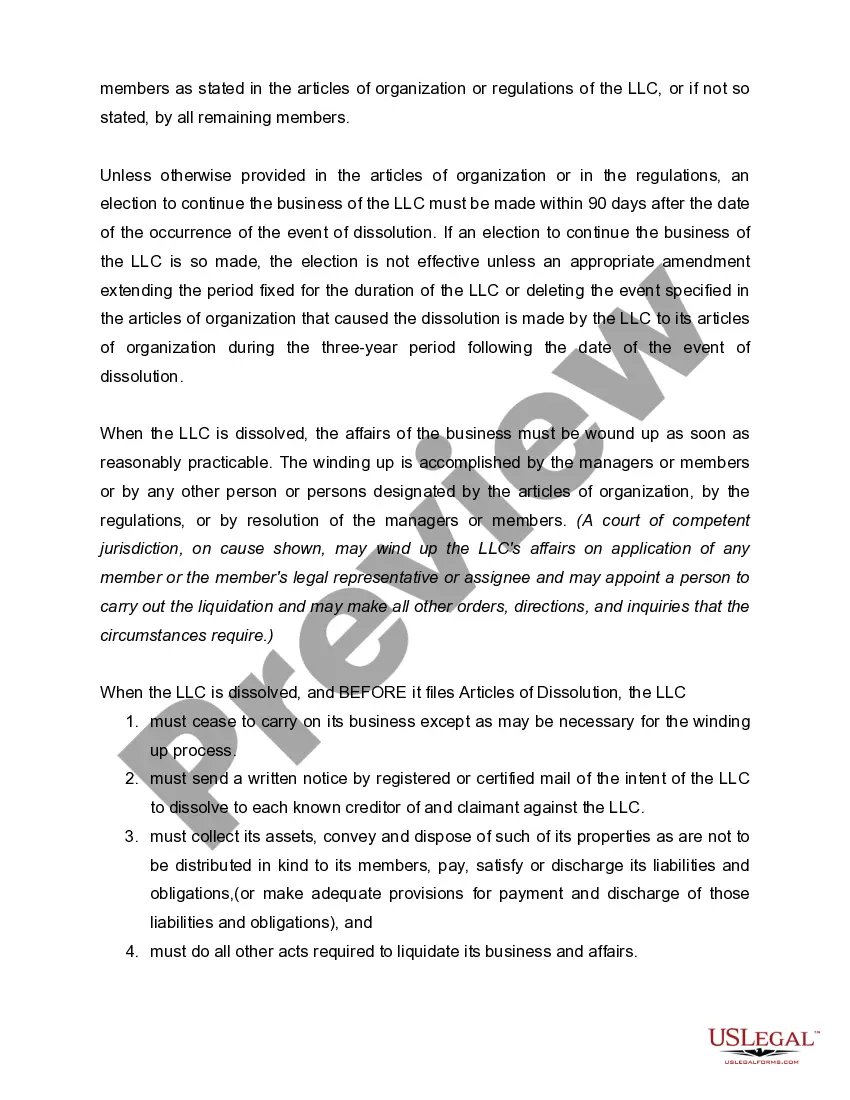 Get Texas Dissolution Package to Dissolve Limited Liability Company LLC Preview Texas Dissolution Package to Dissolve Limited Liability Company LLC