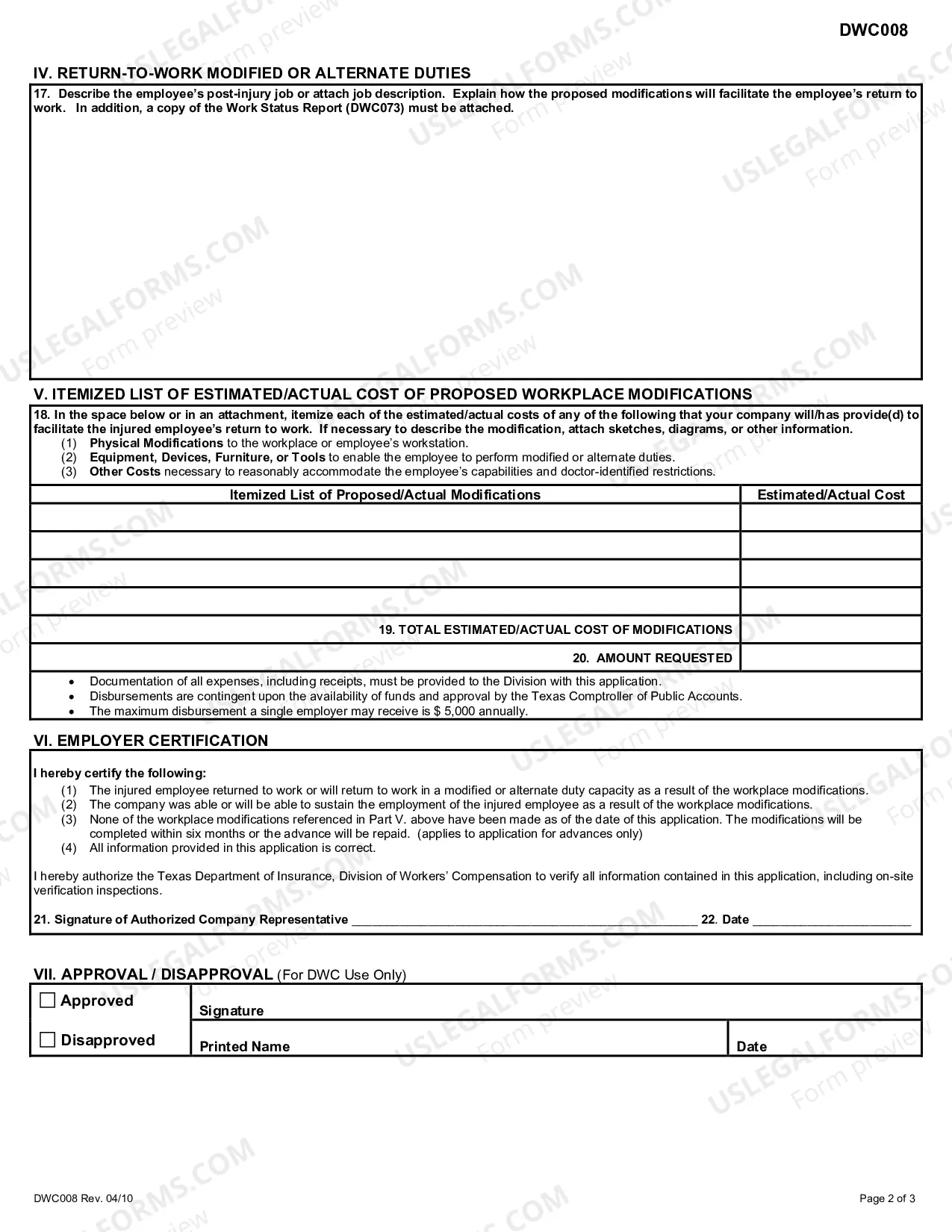 Preview Return To Work Reimbursement Program For Employers