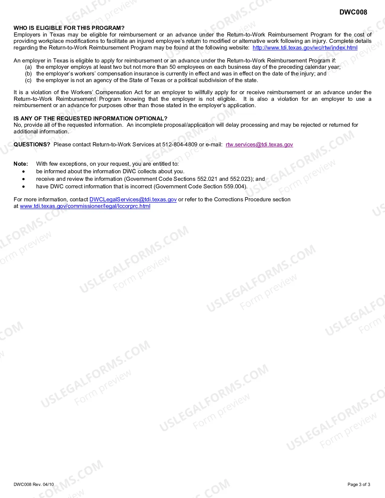 Preview Return To Work Reimbursement Program For Employers