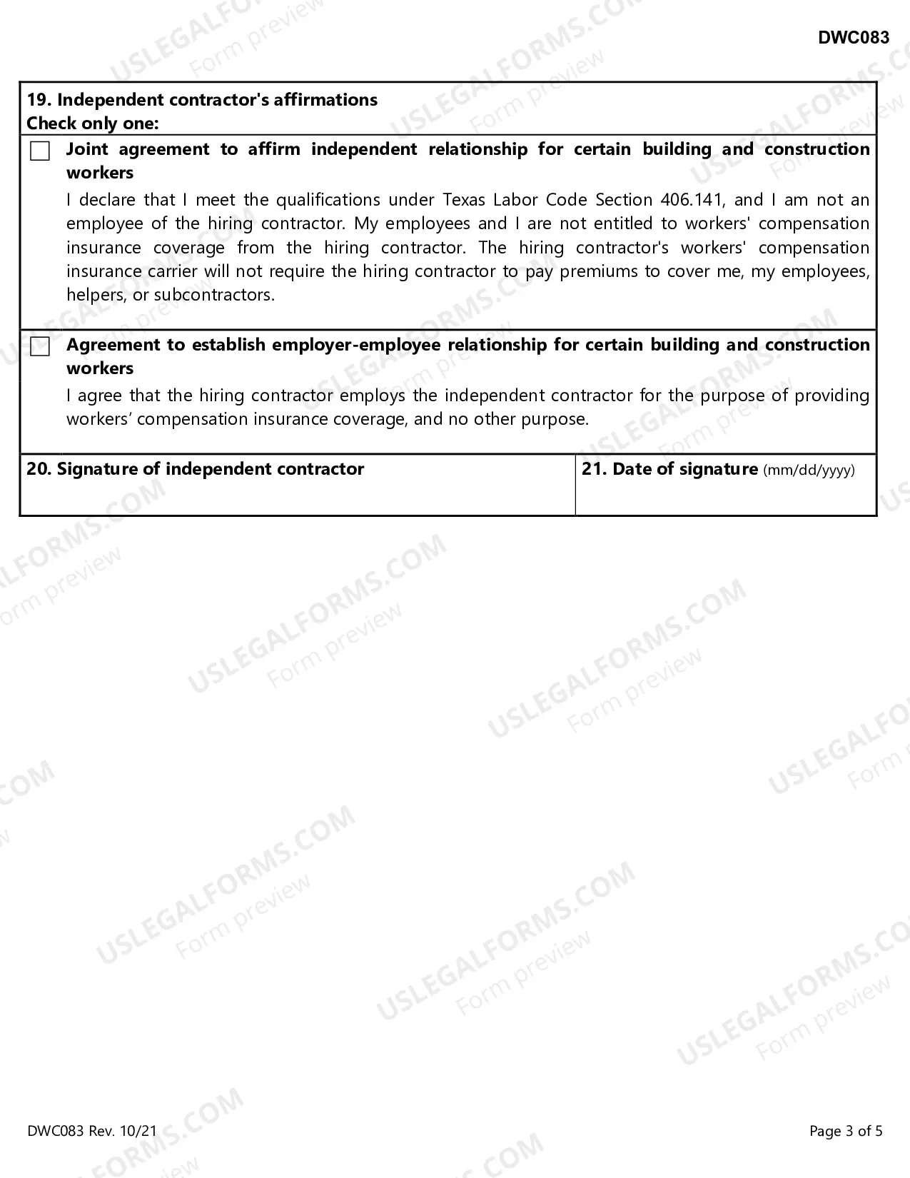 Preview Agreement For Certain Building And Construction Workers