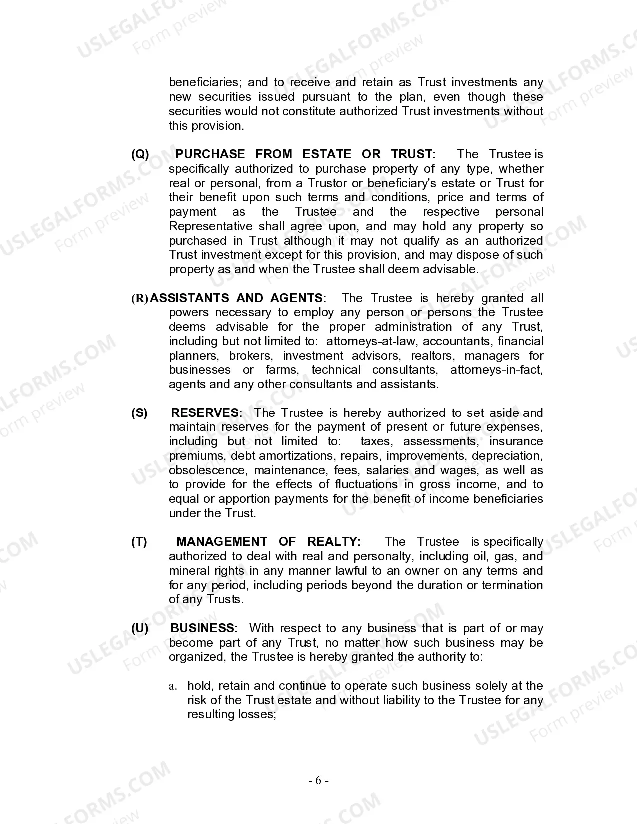 Preview Living Trust for Husband and Wife with One Child